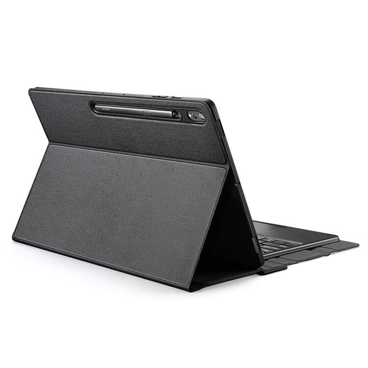 Калъф с Клавиатура за Samsung Tab S10/S9 Ultra 14.6", Dux Ducis Touchpad Keyboard Case, Черен