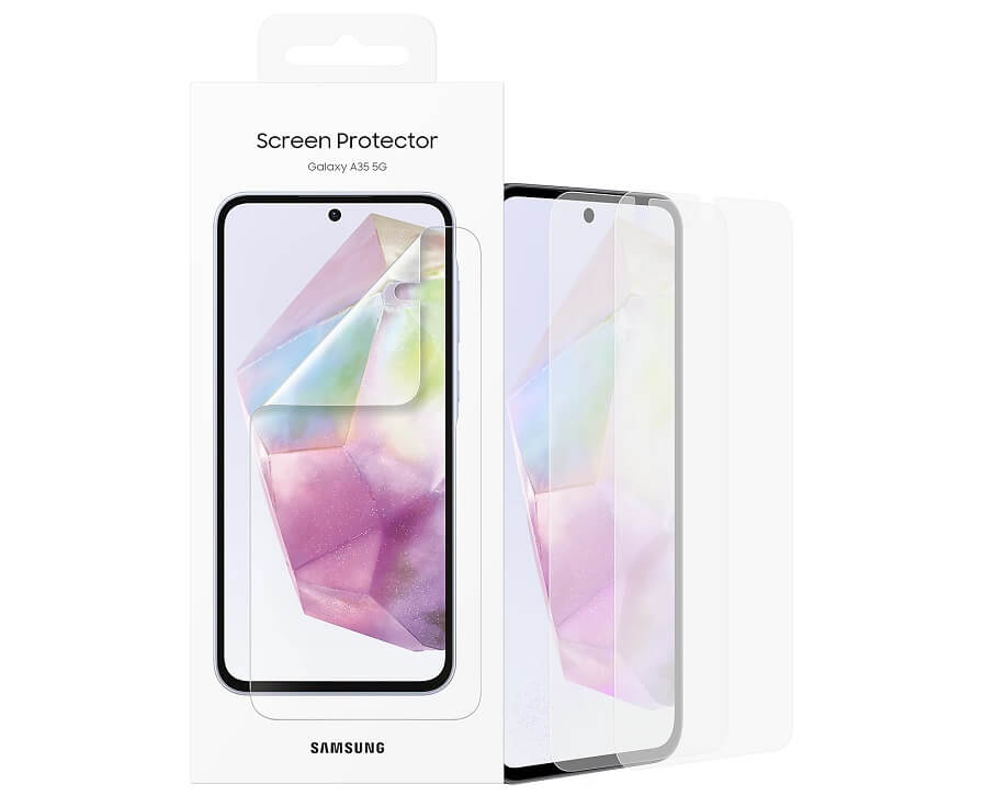 Оригинален Протектор за Samsung A35, Screen Folio Glass EF-UA356CTEGWW, Прозрачен (4)