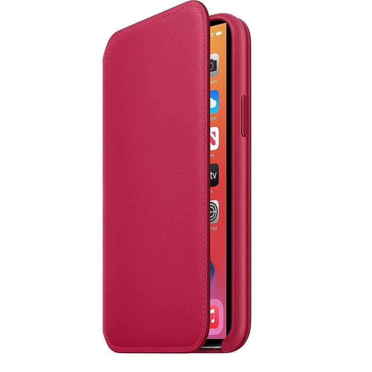 Оригинален Калъф от Естествена Кожа за iPhone 11 Pro, Apple Leather Folio MY1K2ZM/A, Червен
