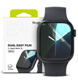 Гъвкав Протектор за Apple Watch 11/ 10 46mm, Ringke Dual Easy Full Glass, Прозрачен