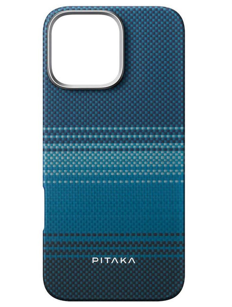 Magsafe Калъф за iPhone 16 Pro, Pitaka Edge Case Moonrise, Син (2)