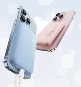 Magsafe Външна Батерия за iPhone, Benks MagClap JuicePod 6000, Розов (5)