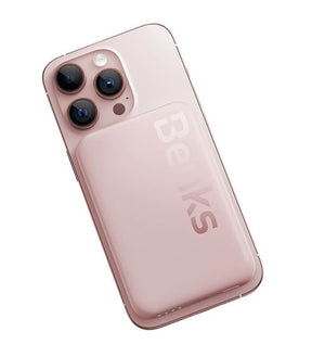 Magsafe Външна Батерия за iPhone, Benks MagClap JuicePod 6000, Розов