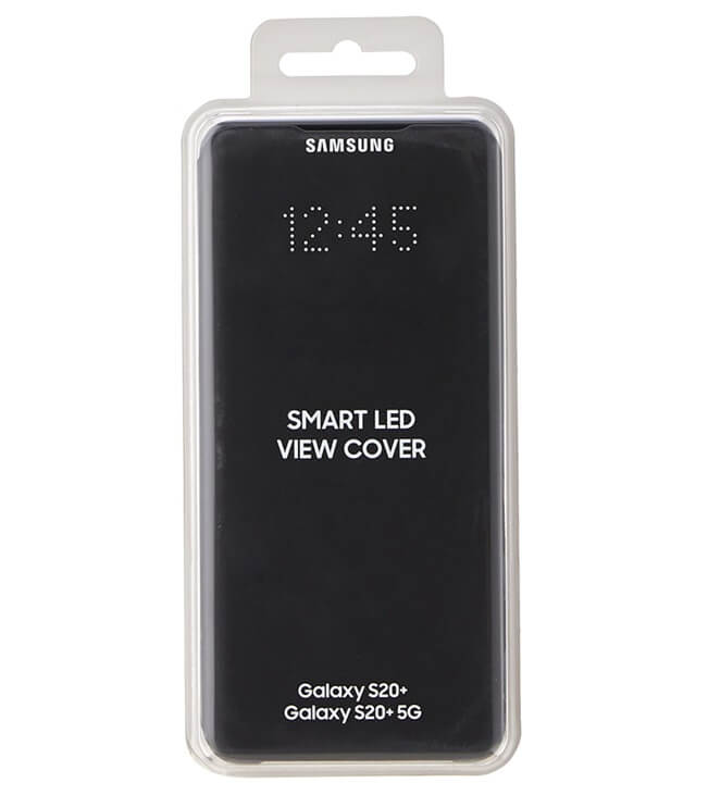 Оригинален Активен Калъф за Samsung S20 Plus Led View Cover Book Case EF-NG985PBEGWW, Черен (3)