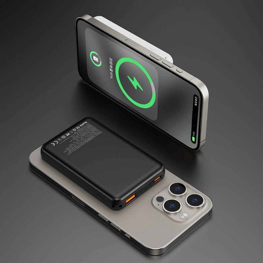 Magsafe Външна Батерия за iPhone, Dudao K14S, Черен (5)