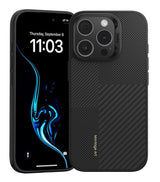 Magsafe Кевларен Калъф за iPhone 16 Pro Max, Benks Montage Armor Pro Case, Черен
