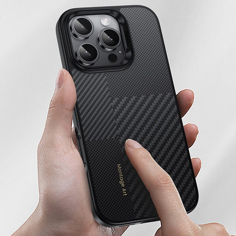 Magsafe Кевларен Калъф за iPhone 16 Pro Max, Benks Montage Armor Pro Case, Черен (7)