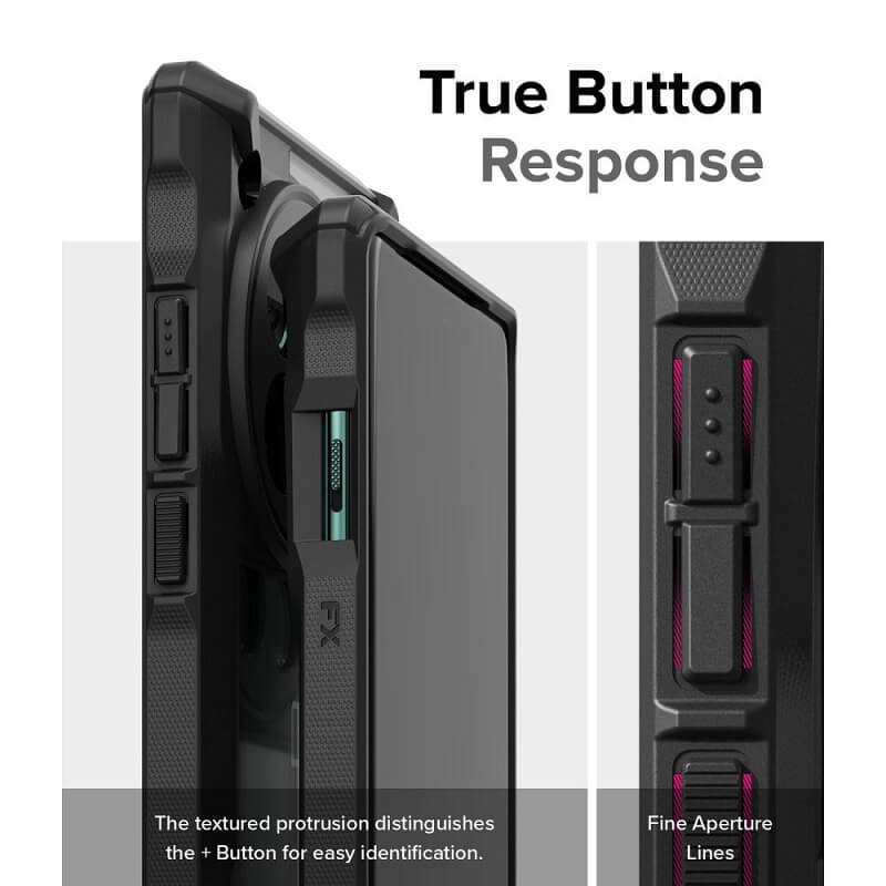 Противоударен Хибриден Калъф за Oneplus 12, Ringke Fusion X Case, Черен (6)