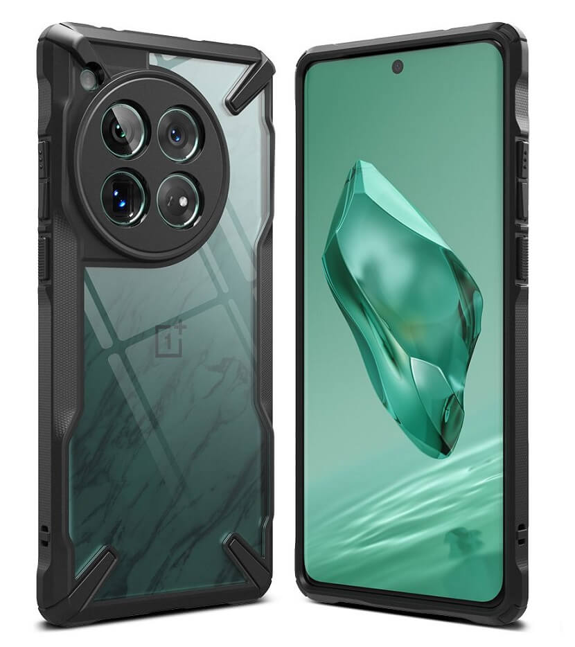 Противоударен Хибриден Калъф за Oneplus 12, Ringke Fusion X Case, Черен (2)