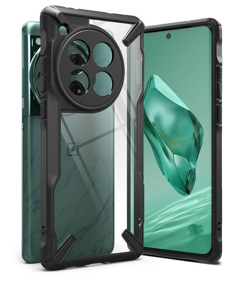 Противоударен Хибриден Калъф за Oneplus 12, Ringke Fusion X Case, Черен