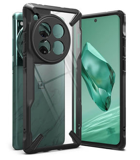 Противоударен Хибриден Калъф за Oneplus 12, Ringke Fusion X Case, Черен