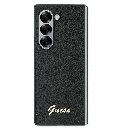 Блестящ Калъф за Samsung Z Fold 6, Guess Glitter Script Case, Черен (3)
