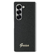 Блестящ Калъф за Samsung Z Fold 6, Guess Glitter Script Case, Черен (3)