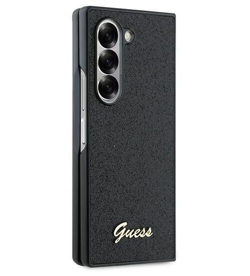 Блестящ Калъф за Samsung Z Fold 6, Guess Glitter Script Case, Черен (2)