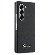 Блестящ Калъф за Samsung Z Fold 6, Guess Glitter Script Case, Черен (2)