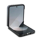 Кожен Калъф за Samsung Z Flip 7 FE/Z Flip 6, Guess Leather 4G Metal Logo Case, Розов (5)