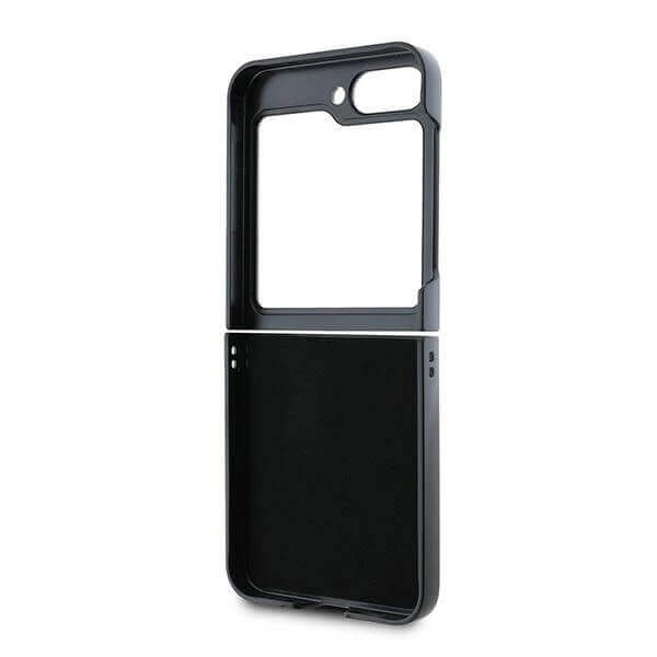 Кожен Калъф за Samsung Z Flip 7 FE/Z Flip 6, Guess Leather 4G Metal Logo Case, Розов (7)