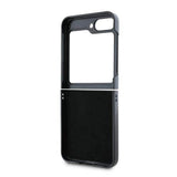 Кожен Калъф за Samsung Z Flip 7 FE/Z Flip 6, Guess Leather 4G Metal Logo Case, Розов (7)