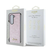 Блестящ Калъф за Samsung Z Fold 6, Guess Glitter Script Case, Розов (7)