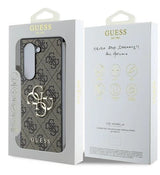 Кожен Калъф за Samsung Z Fold 6, Guess Leather 4G Metal Logo Case, Кафяв (7)