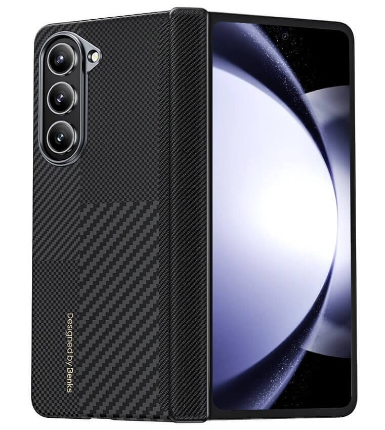 Карбонов Калъф за Samsung Z Fold 6, Benks Montage ArmorAir Case, Черен
