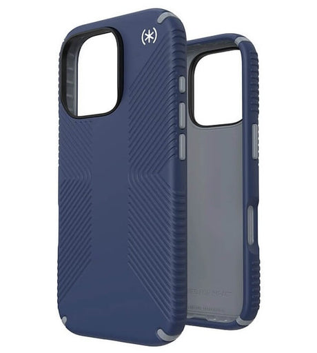 Екстремен Калъф за iPhone 16 Pro, Speck Presidio 2 Grip Case, Син (3)