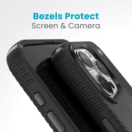 Екстремен Калъф за iPhone 16 Pro, Speck Presidio 2 Grip Case, Черен (3)