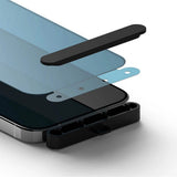 Затъмняващ Протектор за iPhone 15 Pro Max, Ringke Privacy Tempered Glass, Черен (3)