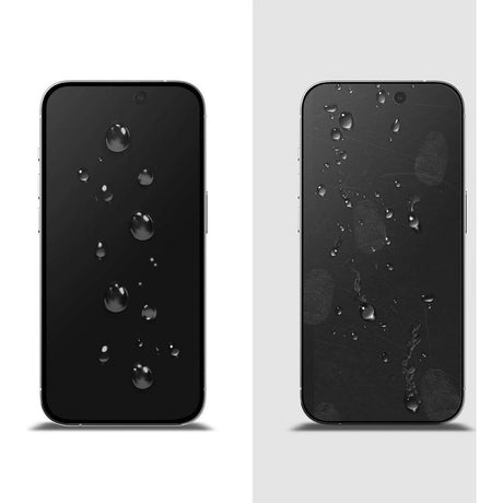 Затъмняващ Протектор за iPhone 15 Pro Max, Ringke Privacy Tempered Glass, Черен (6)
