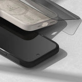 Затъмняващ Протектор за iPhone 15 Pro Max, Ringke Privacy Tempered Glass, Черен (5)