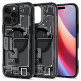 Magsafe Калъф за iPhone 16 Pro Max, Spigen Zero One Ultra Hybrid Case, Черен (3)