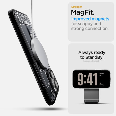 Magsafe Калъф за iPhone 16 Pro Max, Spigen Zero One Ultra Hybrid Case, Черен (10)