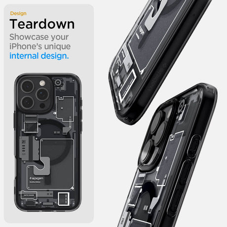 Magsafe Калъф за iPhone 16 Pro Max, Spigen Zero One Ultra Hybrid Case, Черен (9)
