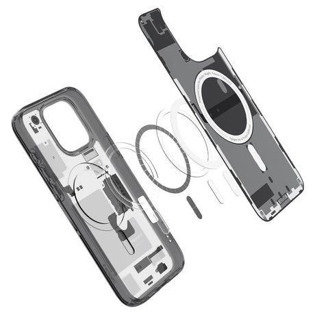 Magsafe Калъф за iPhone 16 Pro Max, Spigen Zero One Ultra Hybrid Case, Черен (5)