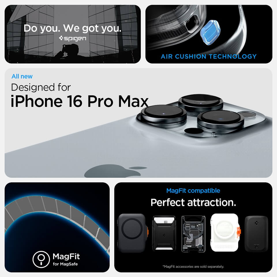 Magsafe Калъф за iPhone 16 Pro Max, Spigen Zero One Ultra Hybrid Case, Черен (7)