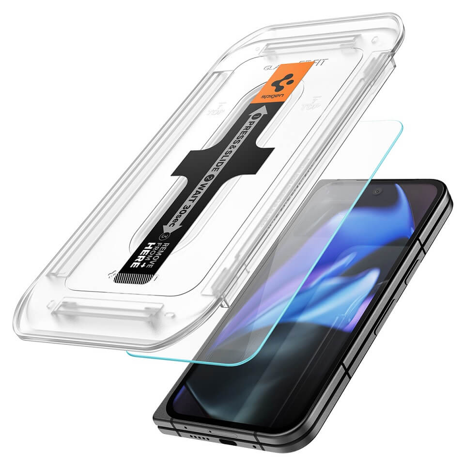 Протектор за Външния Дисплей за Google Pixel 9 Pro Fold, Spigen EZ Fit Glass 2бр., Прозрачен (2)
