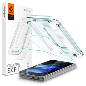 Протектор за Външния Дисплей за Google Pixel 9 Pro Fold, Spigen EZ Fit Glass 2бр., Прозрачен