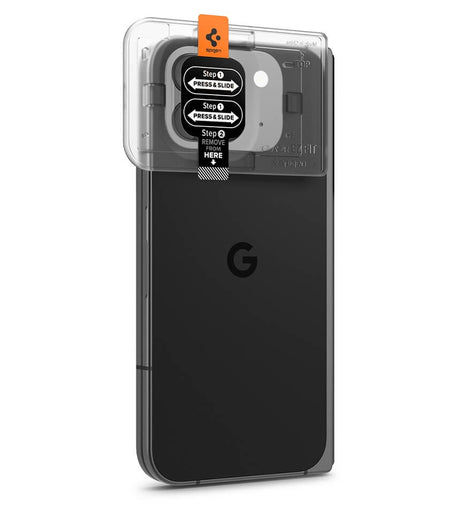 Протектор за Камерата на Google Pixel 9 Pro Fold, Spigen EZ Fit Cam Glass 2бр., Прозрачен (3)