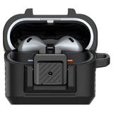 Противоударен Калъф за Samsung Buds 3 Pro/ 3 FE/ 3, Spigen Lock Fit Case, Черен (5)