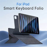 Калъф с Клавиатура за iPad Pro 11, Smart Magnetic Keyboard Folio Case, Сив (4)