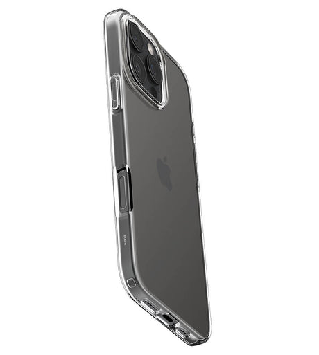 Противоударен Силиконов Калъф за iPhone 16 Pro Max, Spigen Liquid Crystal Case, Прозрачен (6)