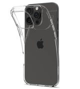 Противоударен Силиконов Калъф за iPhone 16 Pro Max, Spigen Liquid Crystal Case, Прозрачен (5)