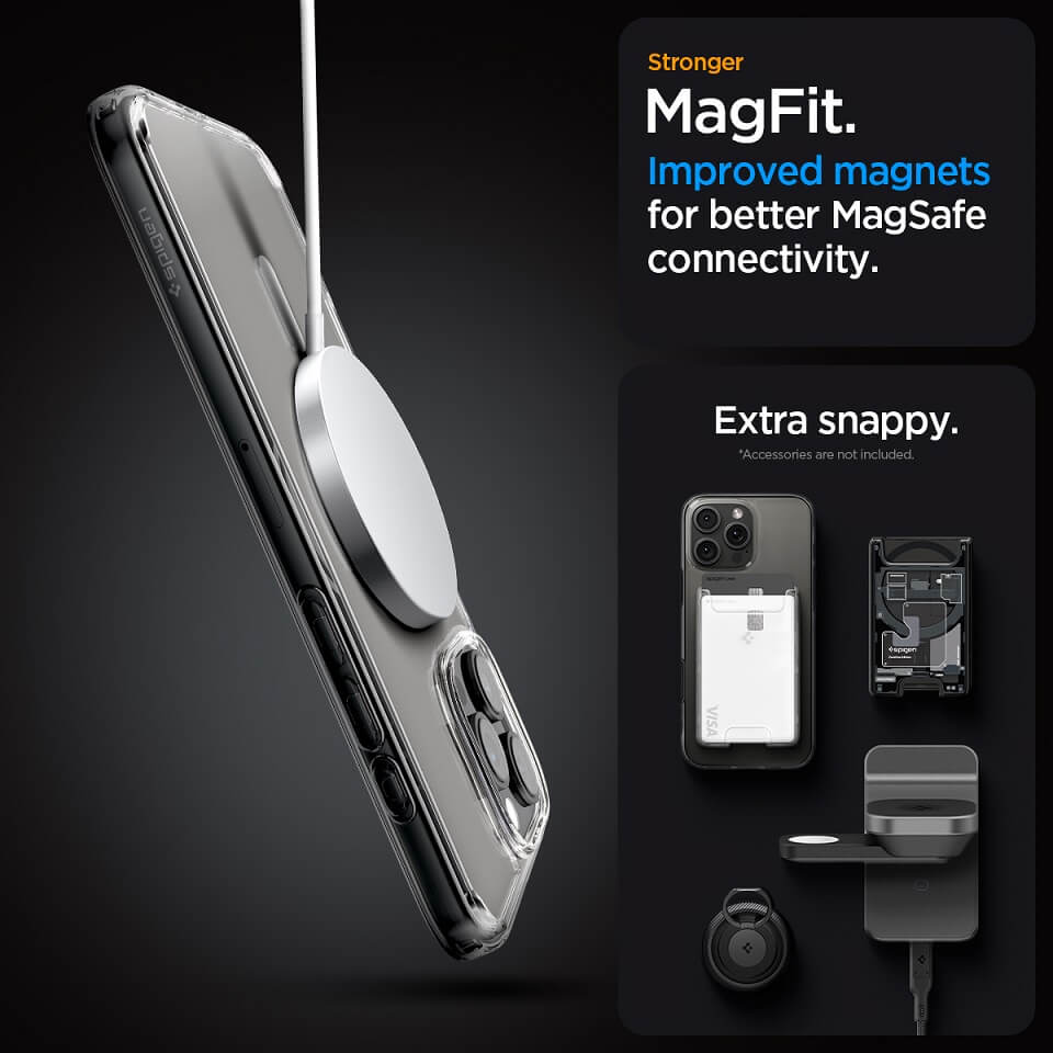 Magsafe Противоударен Калъф за iPhone 16 Pro Max, Spigen Ultra Hybrid Case, Златист (9)
