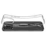 Противоударен Силиконов Калъф за iPhone 16 Pro Max, Spigen Liquid Crystal Case, Прозрачен (7)