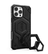MagSafe Противоударен Калъф за iPhone 16 Pro Max, UAG Monarch Pro Carbon Fiber Stand Case, Черен