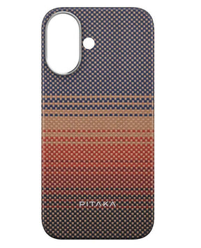 Magsafe Калъф за iPhone 16, Pitaka Edge Case Sunset, Кафяв