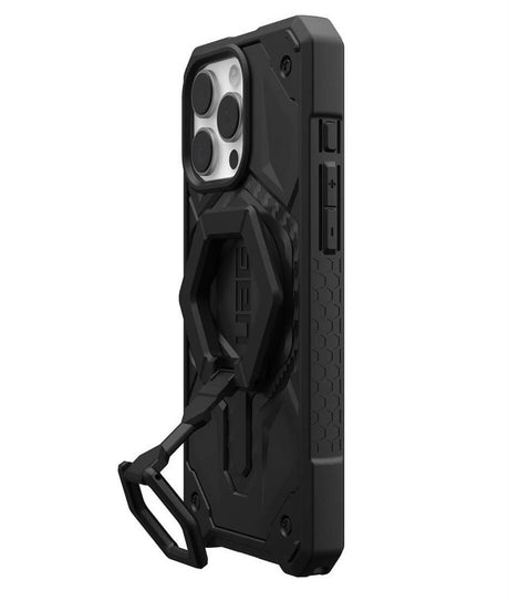 MagSafe Противоударен Калъф за iPhone 16 Pro Max, UAG Monarch Pro Carbon Fiber Stand Case, Черен (4)