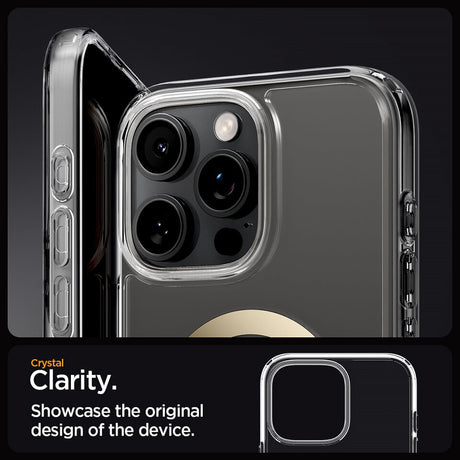 Magsafe Противоударен Калъф за iPhone 16 Pro Max, Spigen Ultra Hybrid Case, Златист (8)