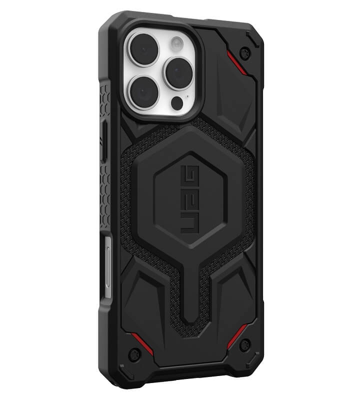 MagSafe Противоударен Калъф за iPhone 16 Pro Max, UAG Monarch Pro Kevlar Case, Черен (2)