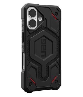 MagSafe Противоударен Калъф за iPhone 16, UAG Monarch Pro Kevlar Case, Черен